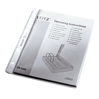 Leitz 4705 Prospekthülle Premium, A5, PP, genarbt, dokumentenecht, farblos