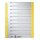 Leitz 1652 Trennblätter, farbiger Lochrand - A4 Überbreite, gelb, 100 Stück