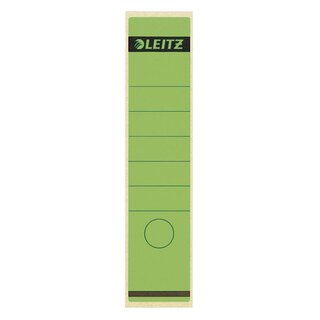 Leitz 1640 Rückenschilder - Papier, lang/breit, 100 Stück, grün
