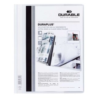 Durable Angebotshefter DURAPLUS®, strapazierfähige Folie, A4+, weiß