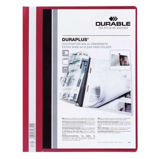Durable Angebotshefter DURAPLUS®, strapazierfähige Folie, A4+, rot