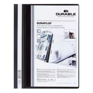 Durable Angebotshefter DURAPLUS®, strapazierfähige Folie, A4+, schwarz