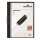 Durable Klemm-Mappe DURAQUICK®, Weich-/Hartfolie, 20 Blatt, transparent/schwarz