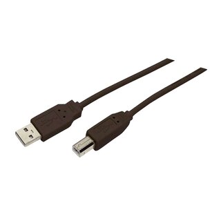 MediaRange Drucker-Anschluss-Kabel 3 m USB 2.0, schwarz