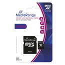 MediaRange Micro SDXC Speicherkarte 64GB Klasse 10 mit...