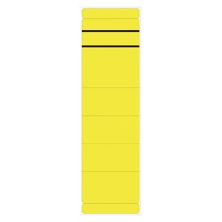 Ordner Rückenschilder - breit/lang, 10 Stück, gelb