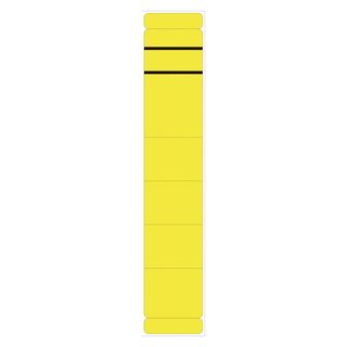 Ordner Rückenschilder - schmal/lang, 10 Stück, gelb