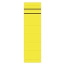 Ordner Rückenschilder - breit/kurz, 10 Stück, gelb