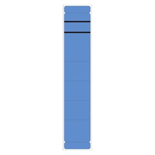 Ordner Rückenschilder - schmal/kurz, 10 Stück, blau
