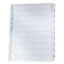 Leitz 4324 Zahlenregister - 1-10, A4, Karton, 10 Blatt, grau