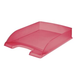 Leitz 5227 Briefkorb Standard Plus, A4, Polystyrol, rot frost