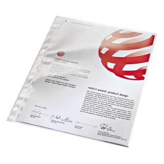 Leitz 4734 Prospekthülle Super Premium, A4, PVC, dokumentenecht, glasklar