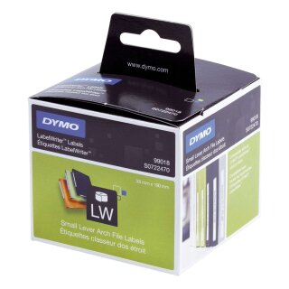 Dymo® LabelWriter Etikettenrollen - Ordneretikett schmal, 38 x 190 mm, weiß