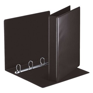 Esselte Ringbuch Präsentation, mit Taschen, A4, PP, 4 Ringe, 30 mm, schwarz