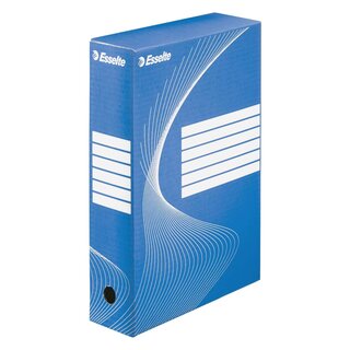 Esselte Archiv-Schachtel - DIN A4, Rückenbreite 8 cm, blau