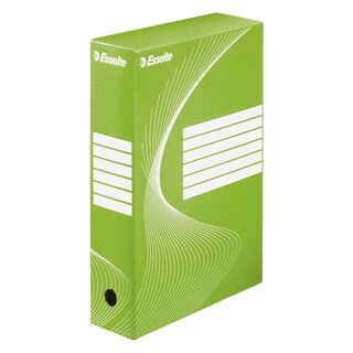 Esselte Archiv-Schachtel - DIN A4, Rückenbreite 8 cm, grün