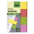 Sigel® Haftmarker Brillant - 50 x 20 mm, 4 Farben,...