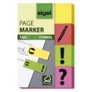 Sigel® Haftmarker Symbol - 50 x 20 mm, 4 Farben, 160...