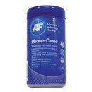 AF Phone Clene - 100 Reinigungstücher in Spenderbox
