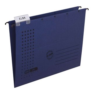Elba Hängemappe chic - Karton (RC), 230 g/qm, A4, dunkelblau
