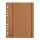 Elba Trennblätter mit Perforation - A4 Überbreite, orange, 100 Stück