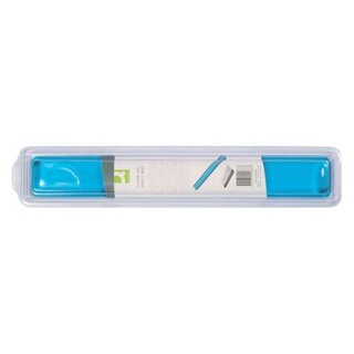 Q-Connect Gel-Tastatur-Handgelenkauflagen transparent - blau-transparent