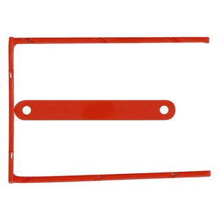 Q-Connect D-Clip/ Magi-Clip Archivbinder - 8 cm, 100 Stück, rot