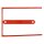 Q-Connect D-Clip/ Magi-Clip Archivbinder - 8 cm, 100 Stück, rot