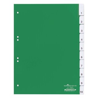 Durable Register - Hartfolie, blanko, grün, A4, 10 Blatt