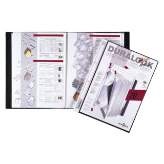 Durable Sichtbuch DURALOOK® PLUS - A4, 20 Hüllen, 17 mm, schwarz