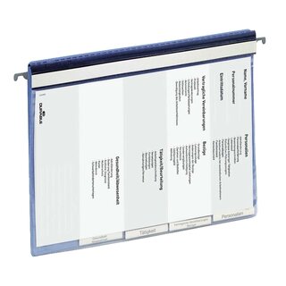 Durable Personalhefter - Hartfolie, DIN A4, 5fach-Register, blau