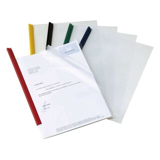 Durable Klemmschienenhülle, 1 - 100 Blatt A4, aus PP, transparent, 10 Stück