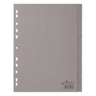 Durable Register - PP, blanko, grau, A4, 5 Blatt