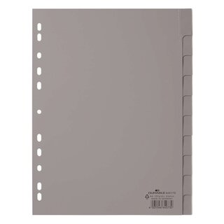 Durable Register - PP, blanko, grau, A4, 10 Blatt