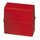 HAN Karteibox DIN A5 quer, für 450 Karten mit Stahlscharnier, rot