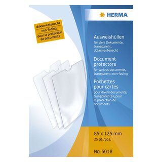 Herma 5018 Ausweishüllen 85x125 mm für viele Dokumente