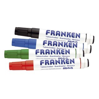 FRANKEN KombiMarker MagWrite - 1 - 3 mm, Rundspitze, 4 Farben sortiert