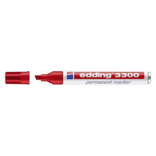 Edding 3300 Permanentmarker - nachfüllbar, 1 - 5 mm, rot