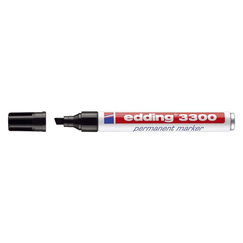 Edding 3300 Permanentmarker – Grün, Keilspitze 1-5 Mm, Wasserfest, Für Fast Alle Oberflächen