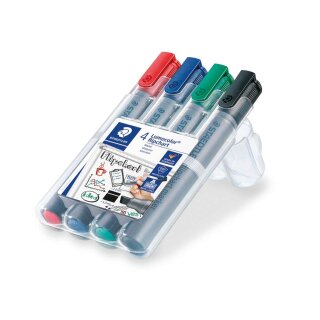 Staedtler® Flipchart-Marker Lumocolor® 356 B, nachfüllbar, STAEDTLER Box mit 4 Farben
