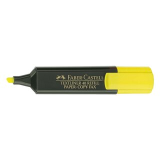 Faber-Castell Textmarker 48 REFILL nachfüllbar, gelb, Einzelstift