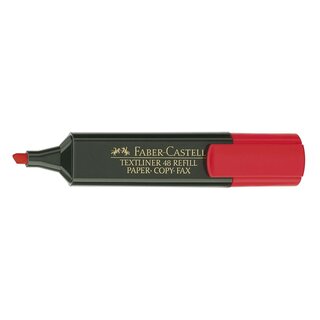 Faber-Castell Textmarker 48 REFILL nachfüllbar, rot, Einzelstift