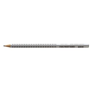Faber-Castell Bleistift GRIP 2001, 2H, Schaftfarbe: silbergrau