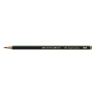 Faber-Castell Bleistift CASTELL® 9000 - 7B, dunkelgrün