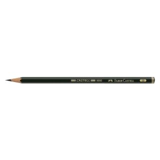 Faber-Castell Bleistift CASTELL® 9000 - 5B, dunkelgrün
