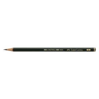 Faber-Castell Bleistift CASTELL® 9000 - B, dunkelgrün