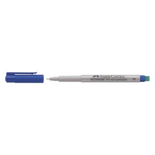 Faber-Castell CD-Marker MULTIMARK, wasserlöslich, Strichstärke: ca. 0,6 mm, blau