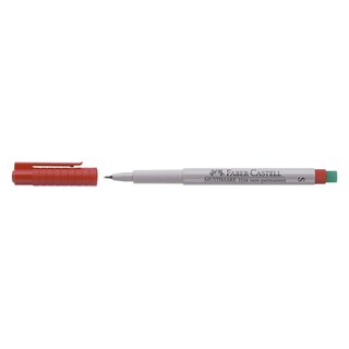 Faber-Castell CD-Marker MULTIMARK, wasserlöslich, Strichstärke: ca. 0,4 mm, rot