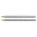 FABER-CASTELL Bleistiftt Jumbo GRIP - B, silber