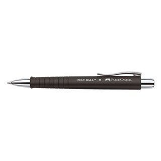 Faber-Castell Kugelschreiber Poly Ball - Mine M, dokumentenecht, schwarz